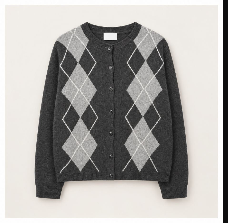 Cardigan a rombi