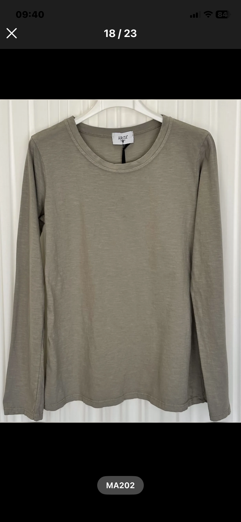 T-shirt manco lunga bio cotone