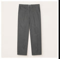 Pantalone diritto in cotone pesante