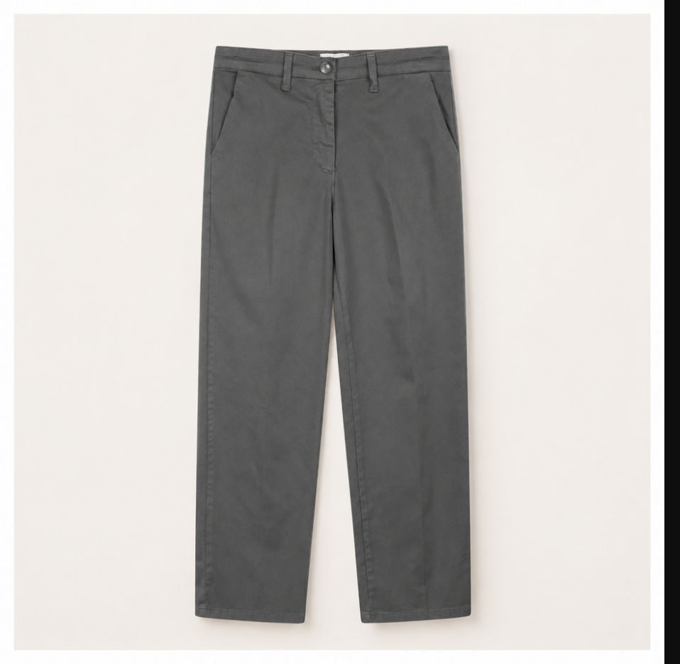 Pantalone diritto in cotone pesante