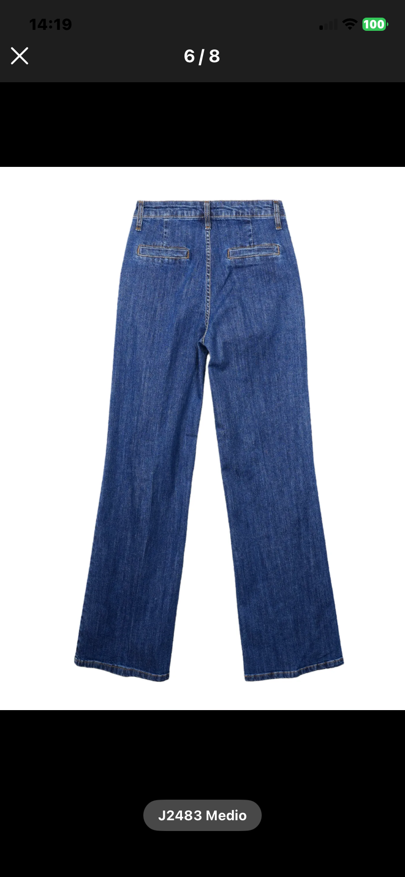 Jeans Wide Leg J2483 Medio